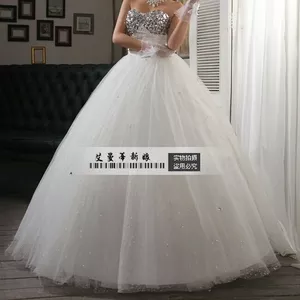 продам новое шикарное свадебное платье.дешево.30 000 тг. (фото)